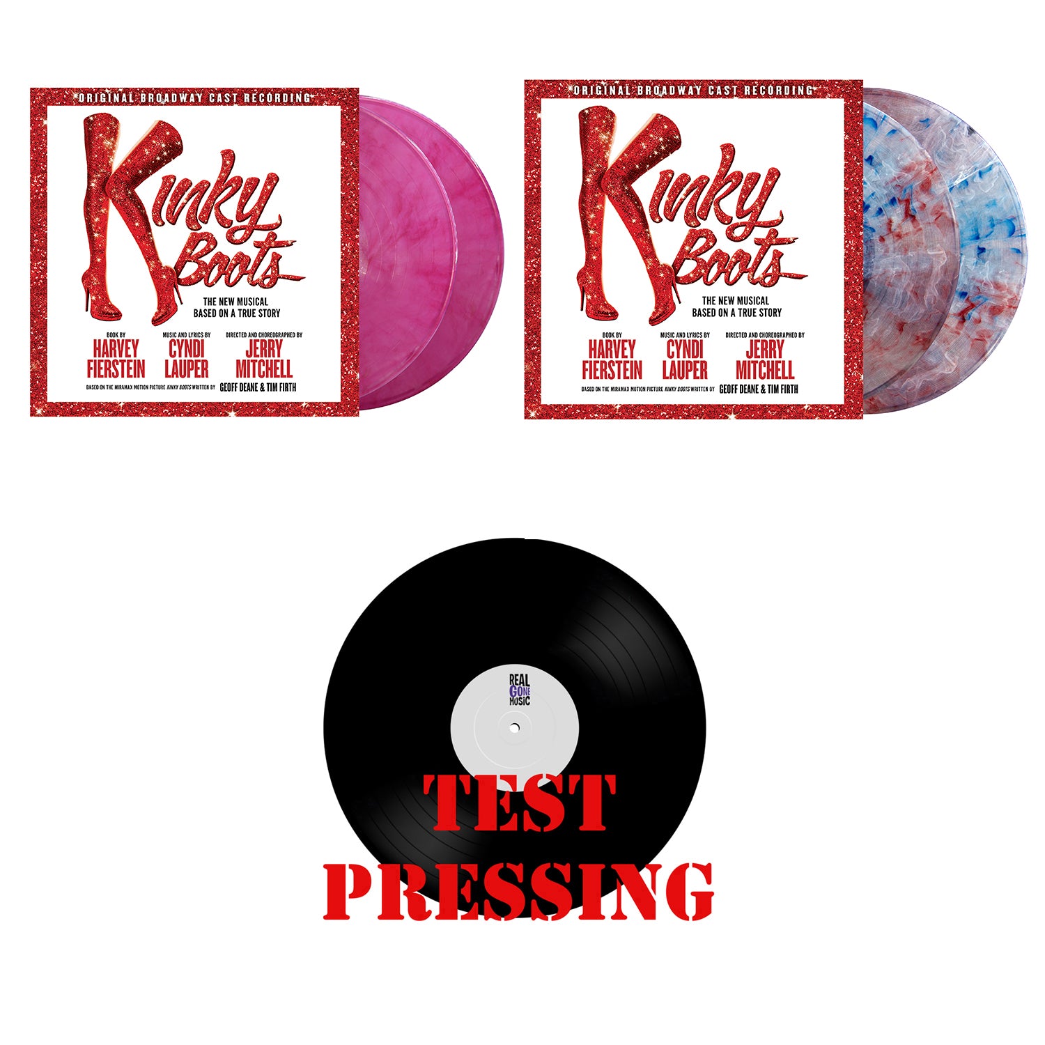 Kinky Boots Original Broadway Cast Recording Vinyl (2-LP Set) Bundle