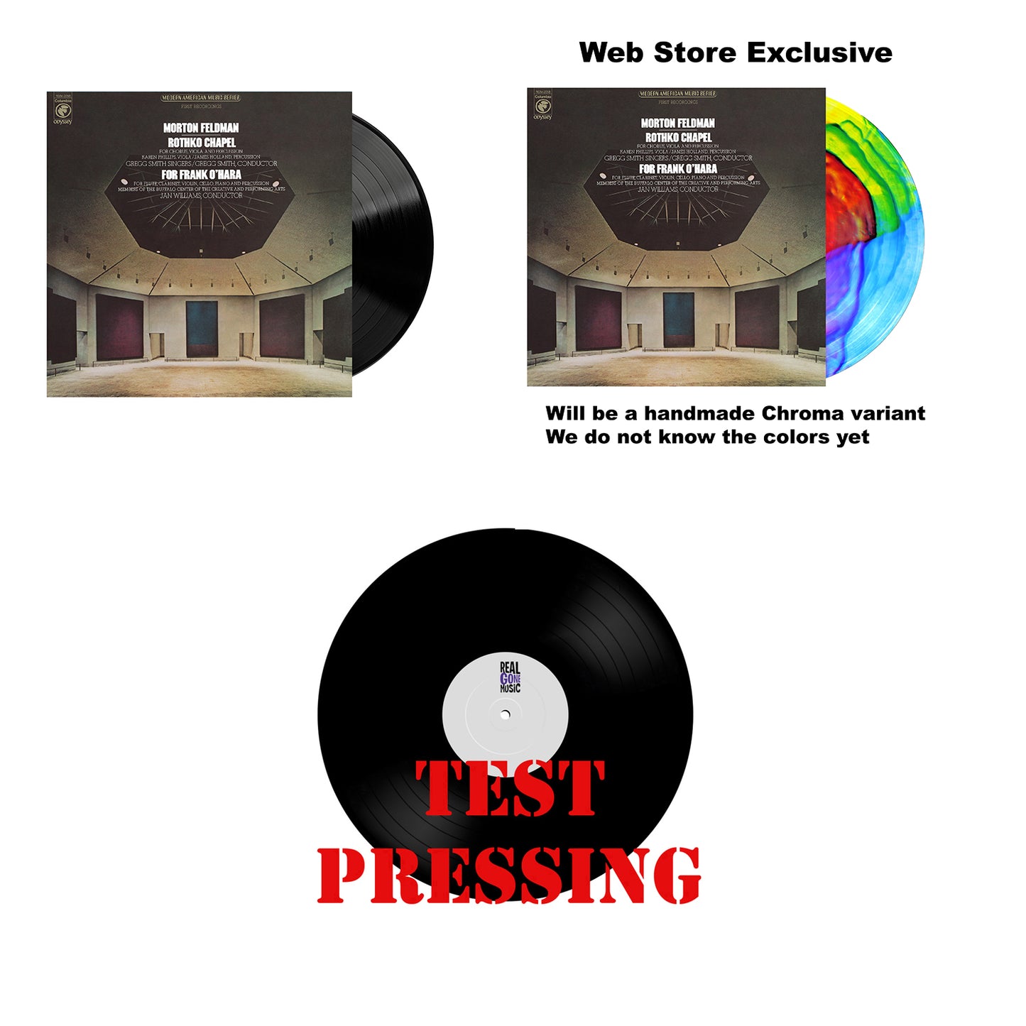 Morton Feldman Rothko Chapel/For Frank O'Hara Vinyl