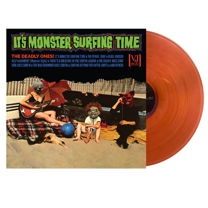 time monsters The Deadly Ones It's Monster Surfing Time (All-Analog) Halloween Vinyl Record – Real Gone Music