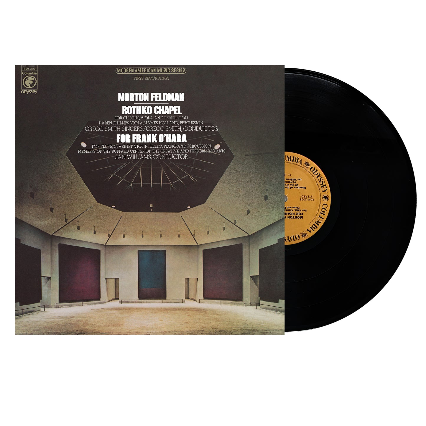 Morton Feldman Rothko Chapel/For Frank O'Hara Vinyl Black