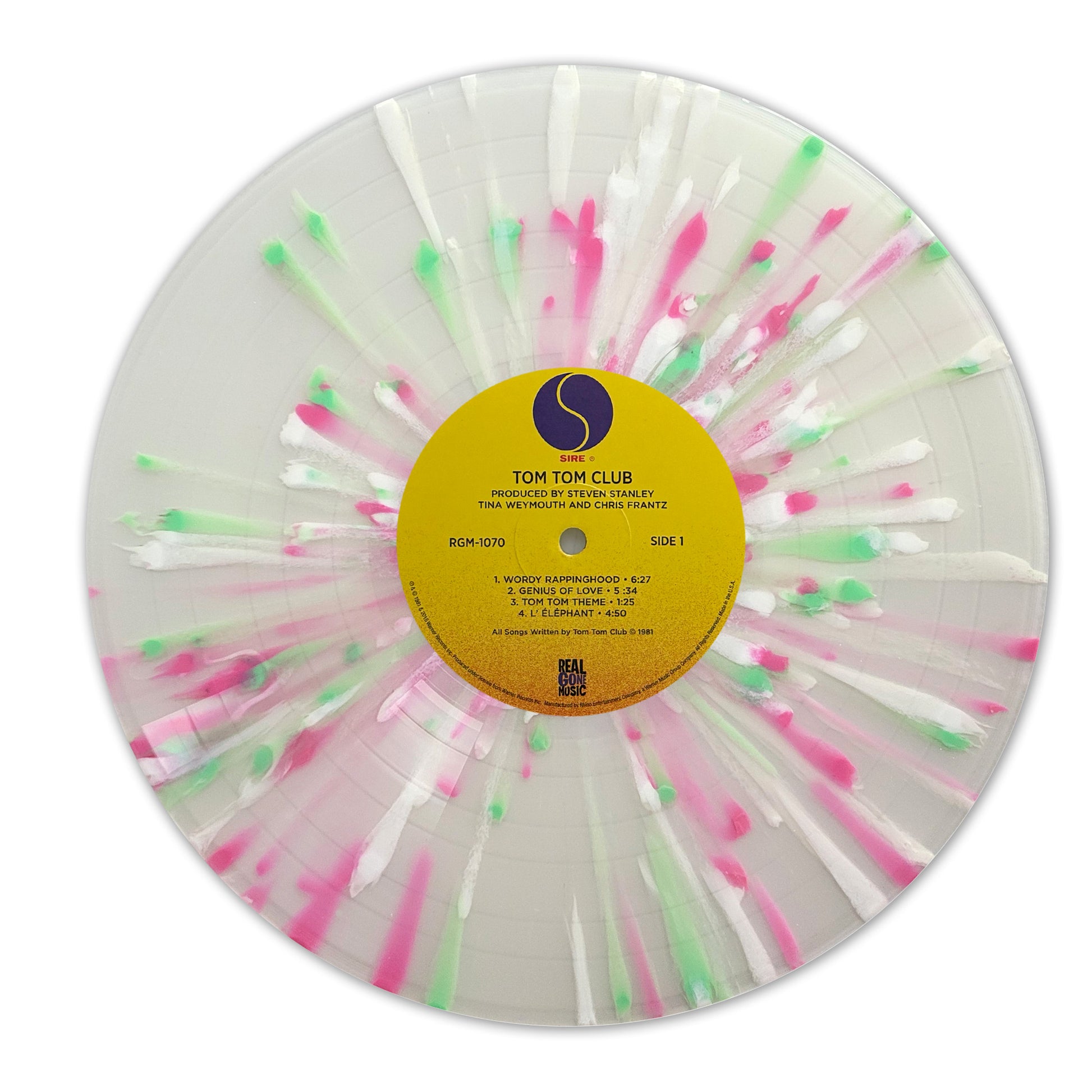 Tom Tom Club LP Splatter Vinyl